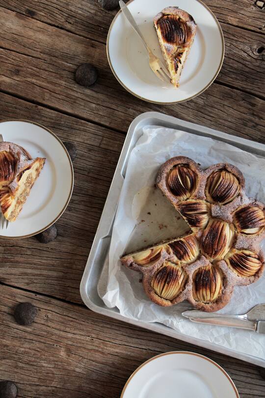 fork and flower X SI Style - Rezept: Versunkener Apfelkuchen