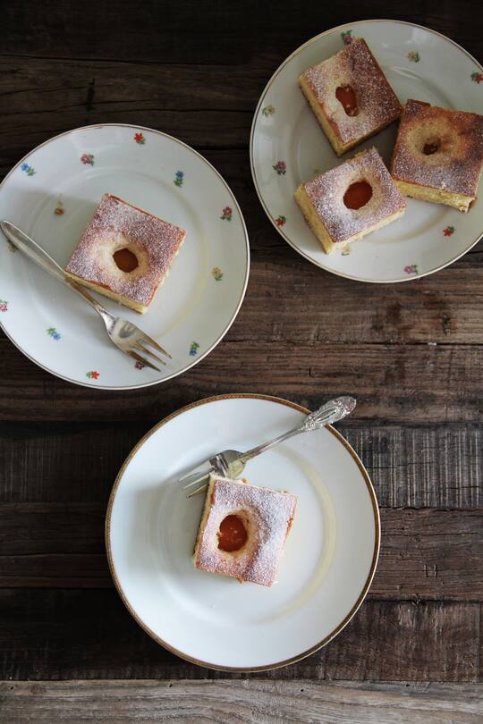 fork and flower X SI Style Rezept: Aprikosenkuchen vom Blech