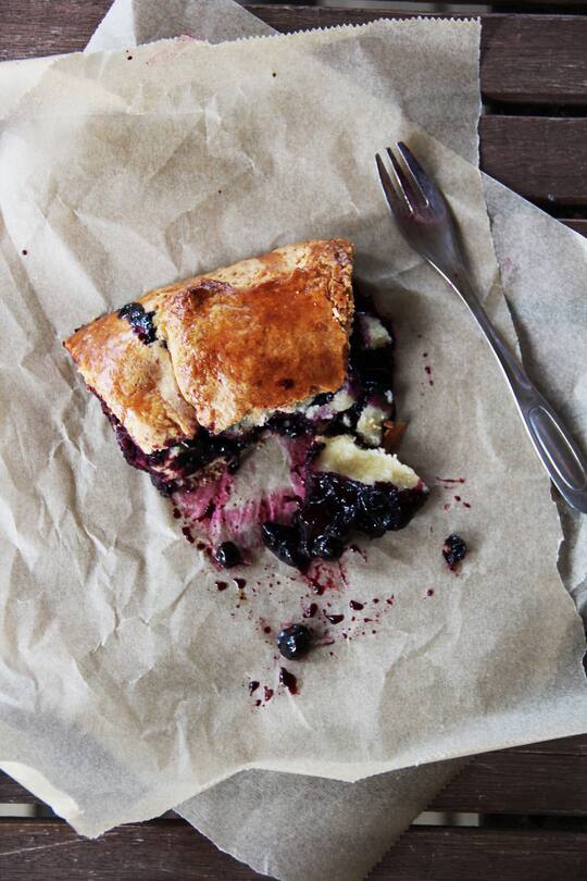 fork and flower X SI Style Rezept: Blaubeer Galette