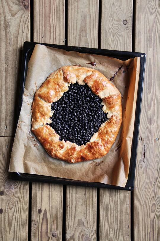 fork and flower X SI Style Rezept: Blaubeer Galette