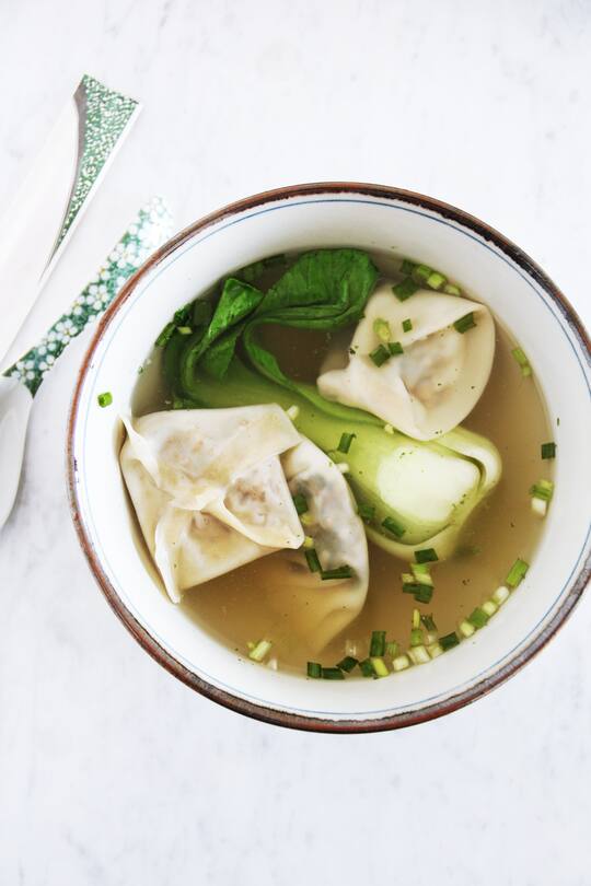 fork and flower X SI Style Rezept: Wonton Miso Suppe