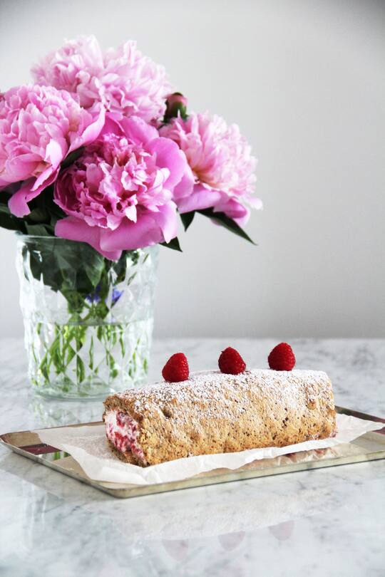 fork and flower X SI Style Rezept: Himbeer-Roulade