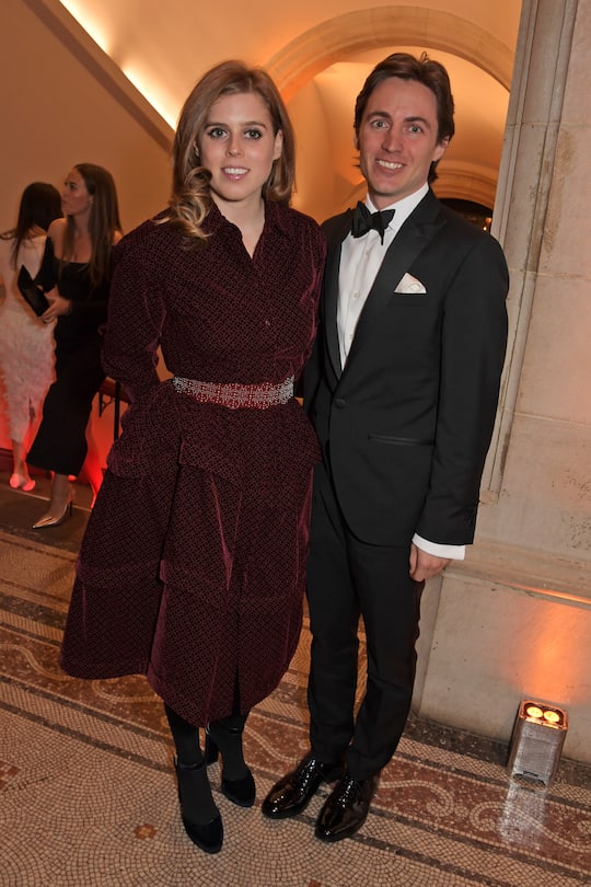 LONDON, ENGLAND - MARCH 12: Princess Beatrice of York and Edoardo Mapelli Mozzi attend The Portrait Gala 2019 hosted by Dr Nicholas Cullinan and Edward Enninful to raise funds for the National Portrait Gallery's 'Inspiring People' project at the National Portrait Gallery on March 12, 2019 in London, England. (Photo by David M. Benett/Dave Benett/Getty Images)