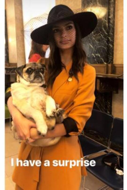 Emily Ratajkowski Hosenanzug Hochzeit