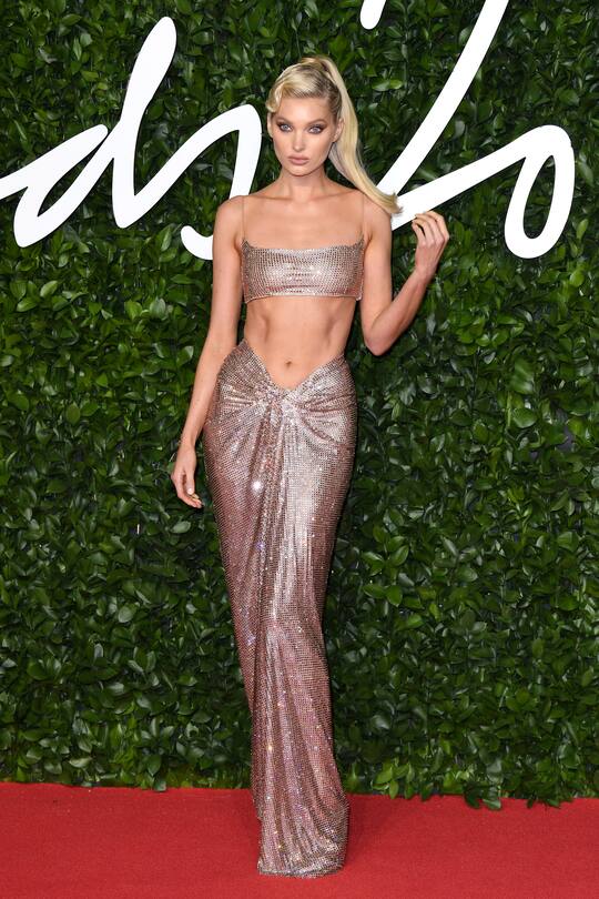 LONDON, ENGLAND - DECEMBER 02: Elsa Hosk attends The Fashion Awards 2019 at the Royal Albert Hall on December 02, 2019 in London, England. (Photo by Karwai Tang/WireImage)