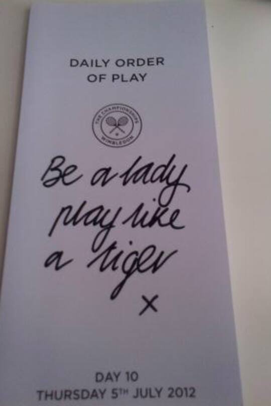 Geri Halliwells Lebensweisheiten auf Zetteln