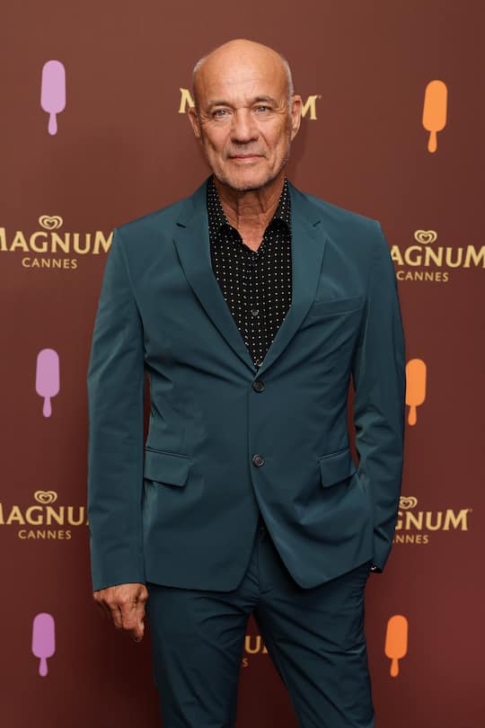 CANNES, FRANCE - MAY 19: Heiner Lauterbach attends the 'Classics can be remixed' Magnum event on May 19, 2022 in Cannes, France. (Photo by Andreas Rentz/Getty Images for Langnese Magnum)
