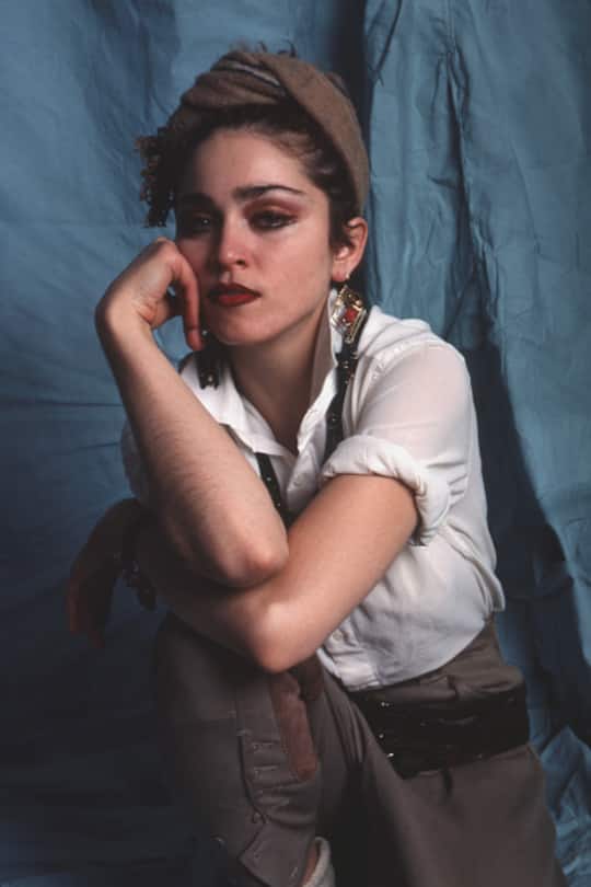 Madonna poses for a portrait during a photo shoot for Interview Magazine. (Photo by Laura Levine/Corbis via Getty Images)
