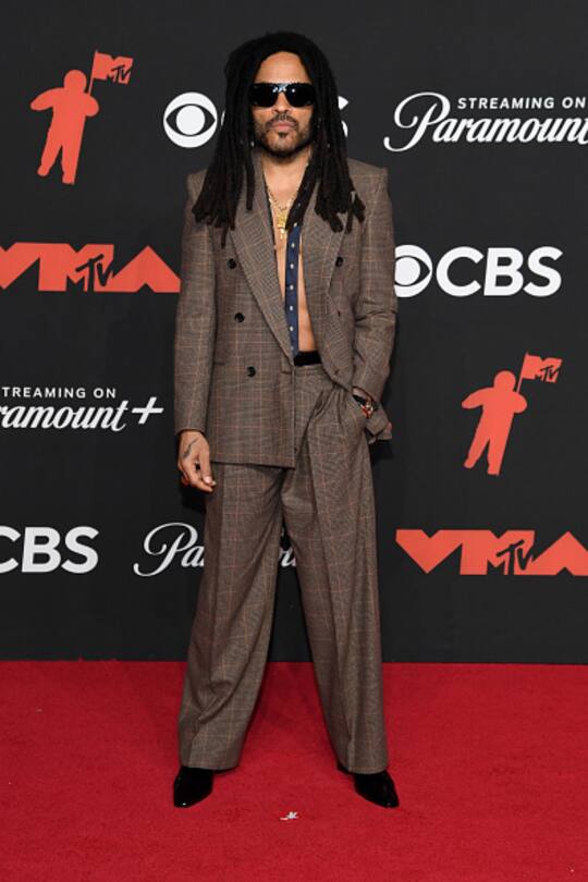 ELMONT, NEW YORK - SEPTEMBER 07: Lenny Kravitz attends the 2025 MTV Video Music Awards at UBS Arena on September 07, 2025 in Elmont, New York. (Photo by Noam Galai/Getty Images for MTV)