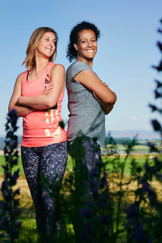 Angélique Beldner, Newsjournalistin SRF, mit Halbschwester Miriam