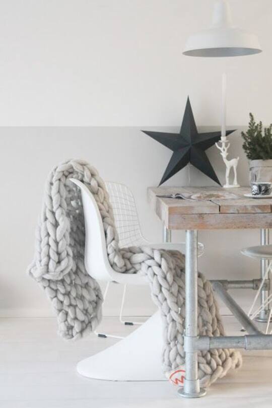 Einrichtungsideen Strick Heavy Knits