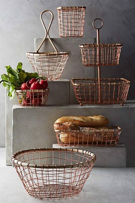 Einrichtungsideen Aufbewhrung aus Draht
