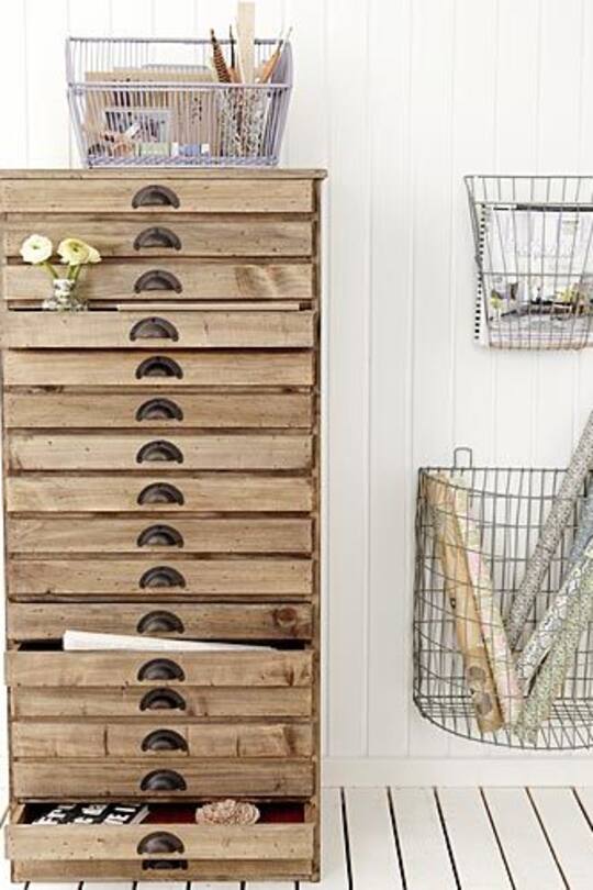 Einrichtungsideen Aufbewhrung aus Draht