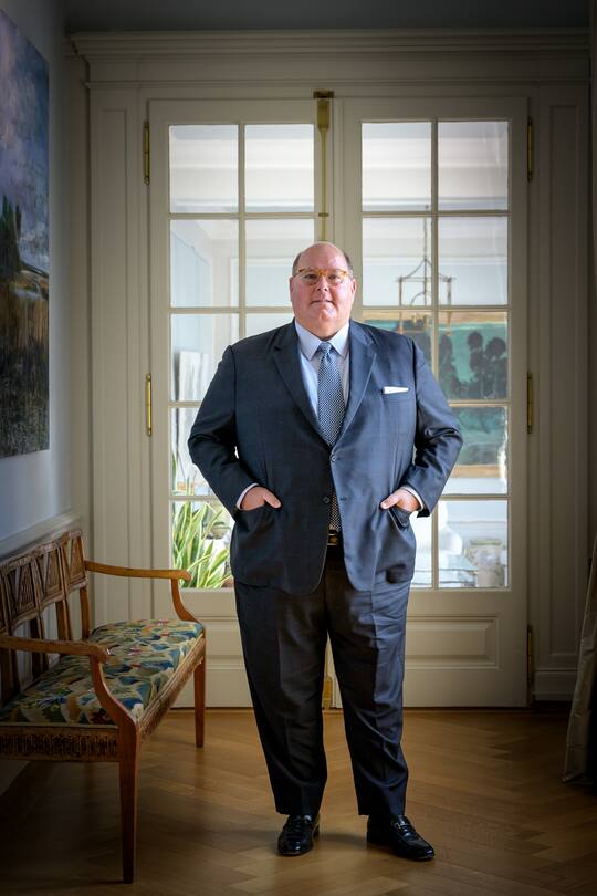 Edward Thomas McMullen Jr. Seit dem 21. November 2017 ist er Botschafter der Vereinigten Staaten in der Schweiz und in Liechtenstein. Aufgenommen am 05.06.2019 Bild © Remo Naegeli