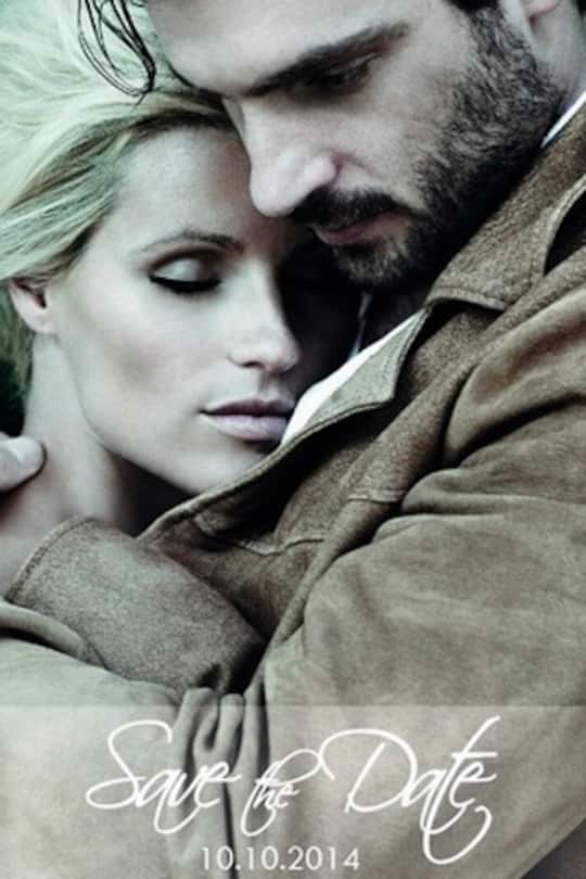 Hochzeitskarte Michelle Hunziker Tomaso Trussardi