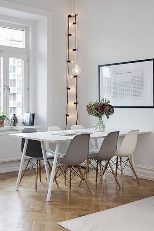 Wohninspirations-Bild mit Lichterkette