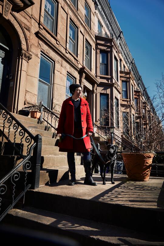 Regisseurin Petra Volpe in Ihrer Wohnung in Brooklyn