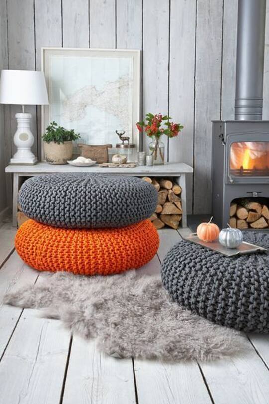 Einrichtungsideen Strick Heavy Knits