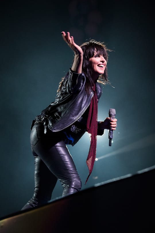 Die deutsche Saengerin Nena in Aktion anlaesslich des Musikfestivals Energy Air, am Samstag, 3. September 2016, im Stade de Suisse in Bern. (KEYSTONE/Anthony Anex)