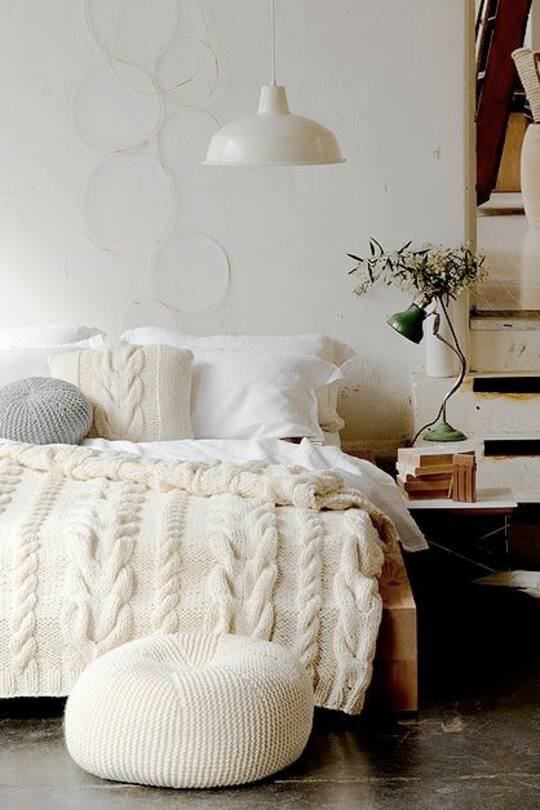 Einrichtungsideen Strick Heavy Knits