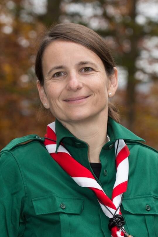 Barbara Blanc ist oberste Pfadfinderin der Schweiz, Ennetbaden, 14. November 2014.