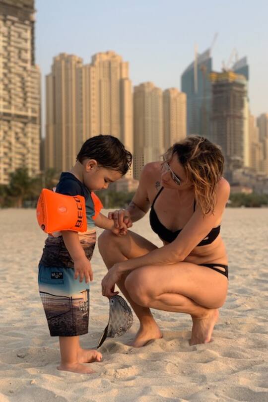 Mimi Jaeger mit Louie in Dubai