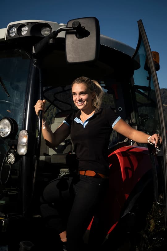 Euthal, Schweiz, 2020Antonia Kälin, ist eine Miss im Bauernkalender.