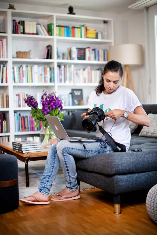 mit ihren beiden Töchtern Ella (7 jährig) und Mara (10 jährig)