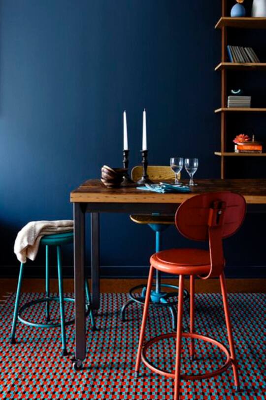 Wohninspirationsbilder zum Thema Dunkelblau