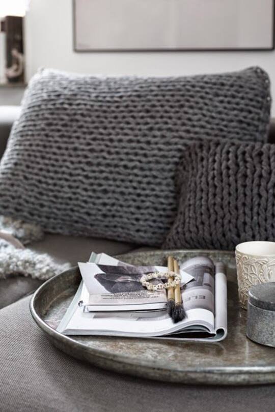 Einrichtungsideen Strick Heavy Knits