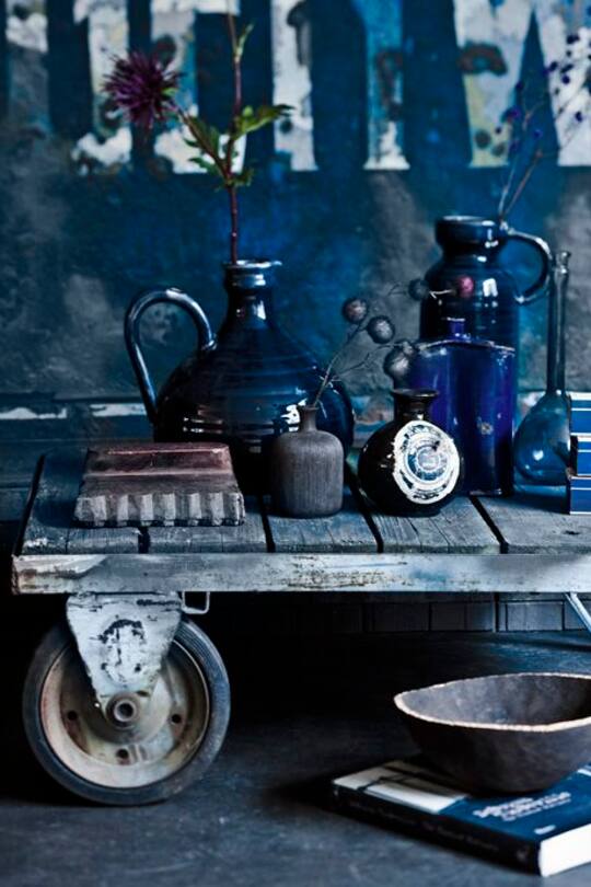 Wohninspirationsbilder zum Thema Dunkelblau