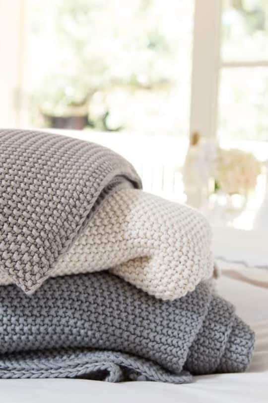 Einrichtungsideen Strick Heavy Knits