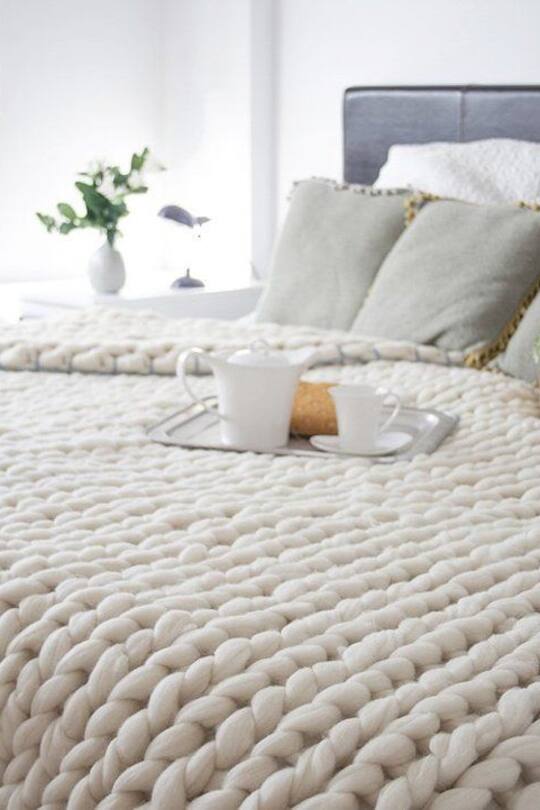 Einrichtungsideen Strick Heavy Knits