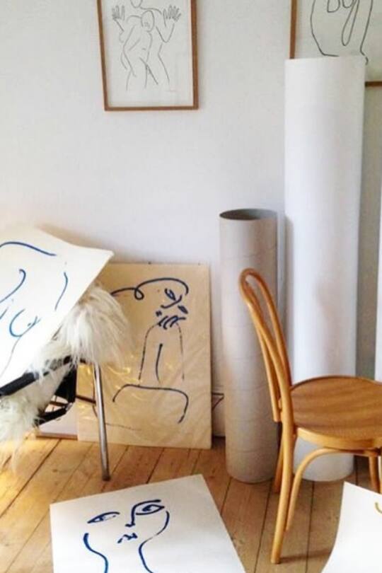 Instagram-Post von Künstlerin Christiane Spangsberg