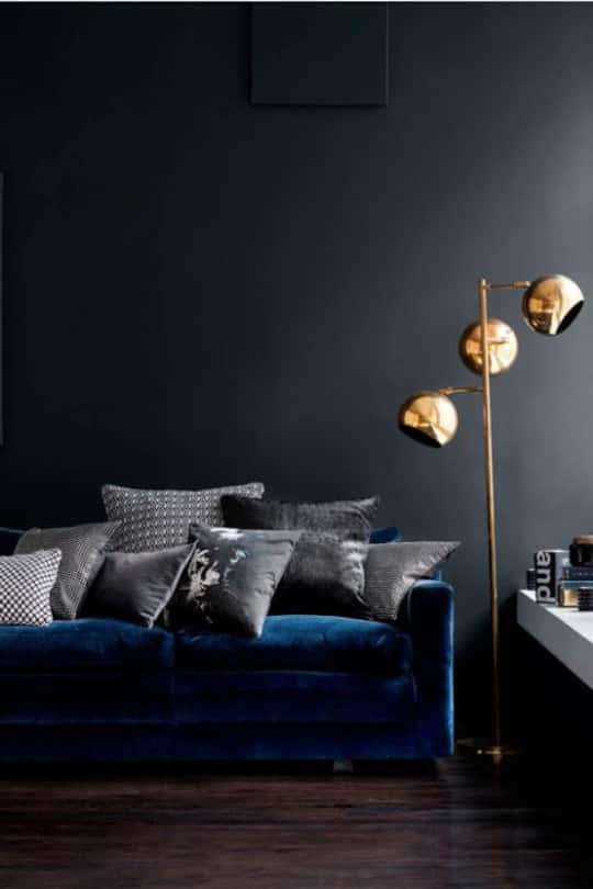 Wohninspirationsbilder zum Thema Dunkelblau