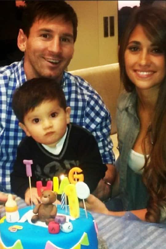 Lionel Messi Frau Antonella Roccuzzo Kinder
