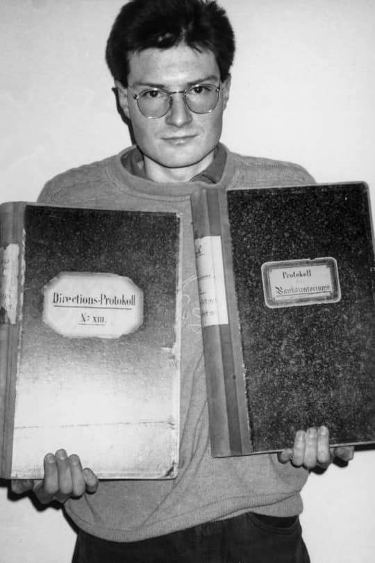 Christoph Meili Whistleblower Bild mit Akten