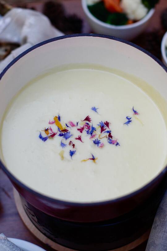 Veganes Fondue von New Roots