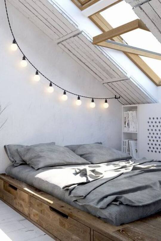 Wohninspirations-Bild mit Lichterkette