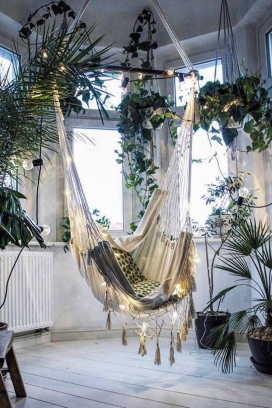 Wohninspirations-Bild mit Lichterkette