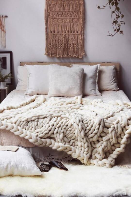 Einrichtungsideen Strick Heavy Knits