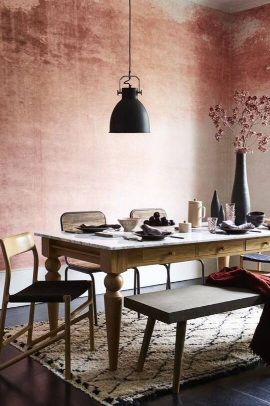 Wohninspirations-Bild zum Thema bemalte Tapeten