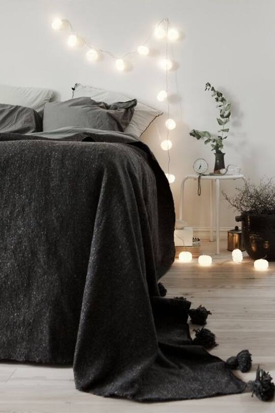 Wohninspirations-Bild mit Lichterkette