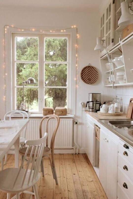 Wohninspirations-Bild mit Lichterkette