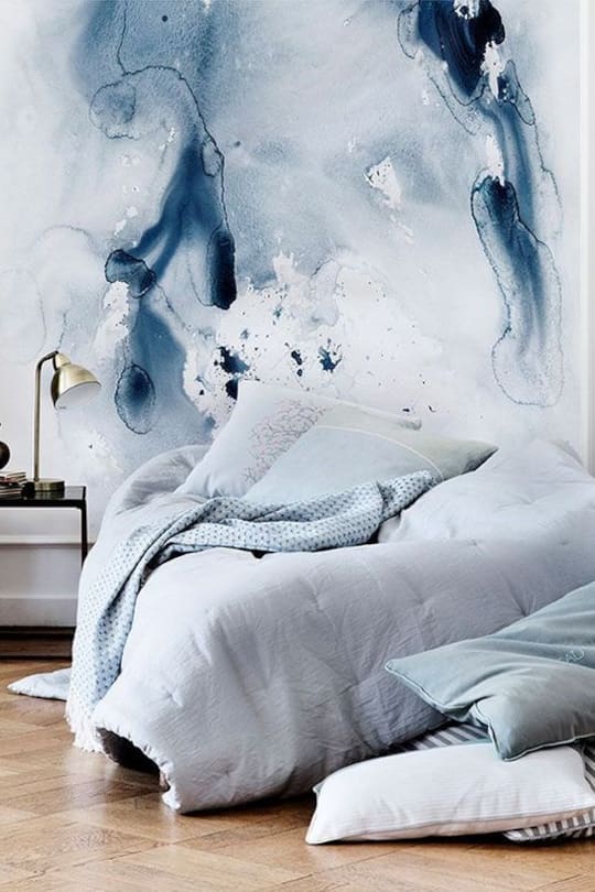 Wohninspirations-Bild zum Thema bemalte Tapeten