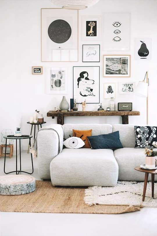 Einrichtungsideen, Bilderwände