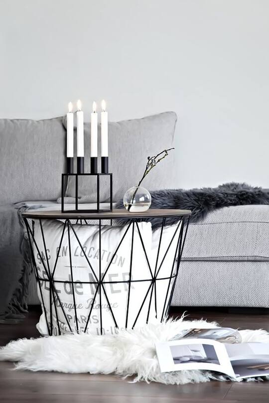 Einrichtungsideen Aufbewhrung aus Draht