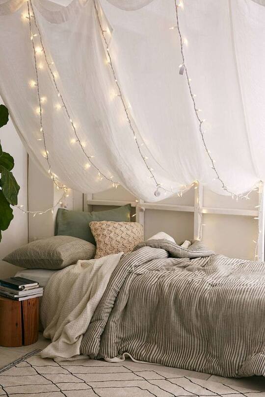 Wohninspirations-Bild mit Lichterkette