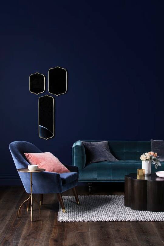 Wohninspirationsbilder zum Thema Dunkelblau