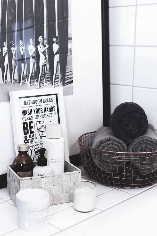 Einrichtungsideen Aufbewhrung aus Draht